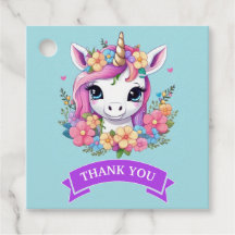 Magical Baby Unicorn mit Blume