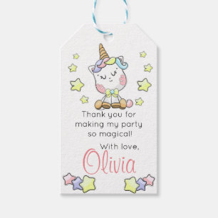Magical Baby Unicorn Süsse Personalisiert Geburtst Geschenkanhänger