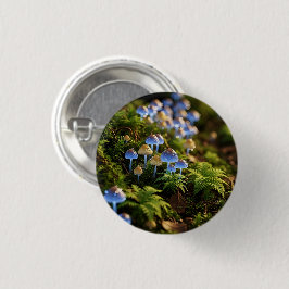 Magical Bioluminescent Fungi - Deep Forest Button