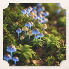 Magical Bioluminescent Fungi - Deep Forest Untersetzer