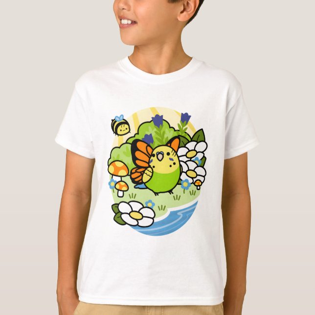 Magical Bird Matcha - Portrait T-Shirt (Vorderseite)