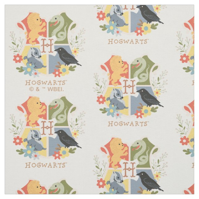 Magical Blooms HOGWARTS™ Wappen Stoff (Muster)