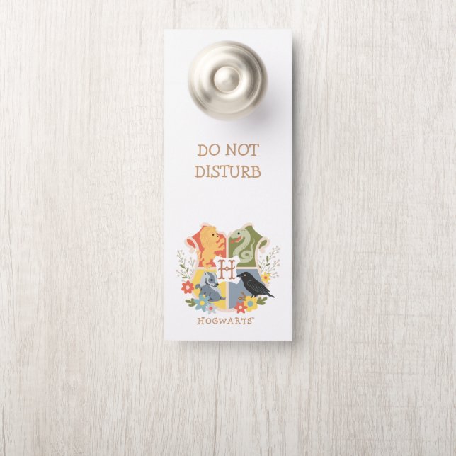 Magical Blooms HOGWARTS™ Wappen Türanhänger (Auf Knauf)