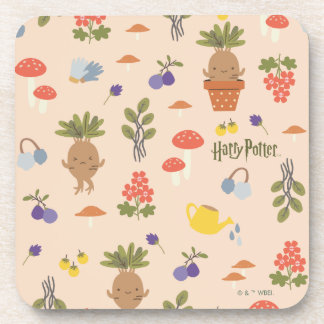 Magical Blooms Mandrake Pattern Getränkeuntersetzer