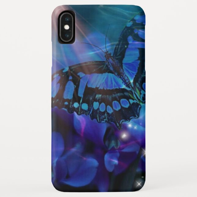 Magical Blue Butterfly Case-Mate iPhone Hülle (Rückseite)