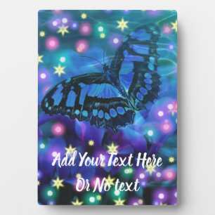 Magical Blue Butterfly Fotoplatte