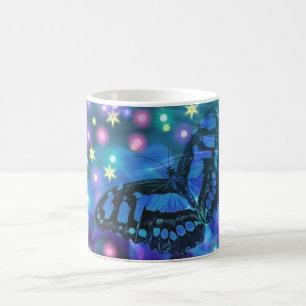 Magical Blue Butterfly Kaffeetasse