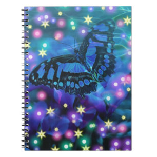 Magical Blue Butterfly Notizblock