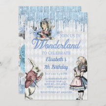 Magical Blue Ice Alice im Wunderland Party
