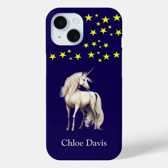 Magical Blue Unicorn Case-Mate iPhone Hülle (Rückseite)