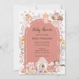 Magical Boho Fairy Garden Baby Shower Invitatio Einladung