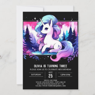 Magical Boho Horse Birthday Einladung