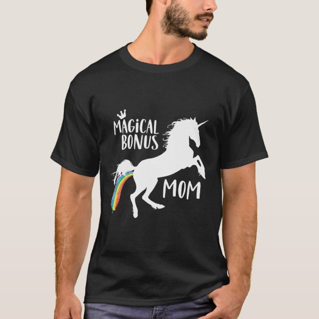 Magical Bonus Mama Unicorn Stepmutter Best Stepmut T-Shirt (Vorderseite)