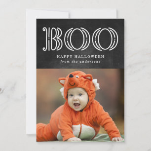 Magical Boo Halloween-Fotokarte Feiertagskarte