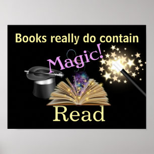 Magical Books Literatur Poster