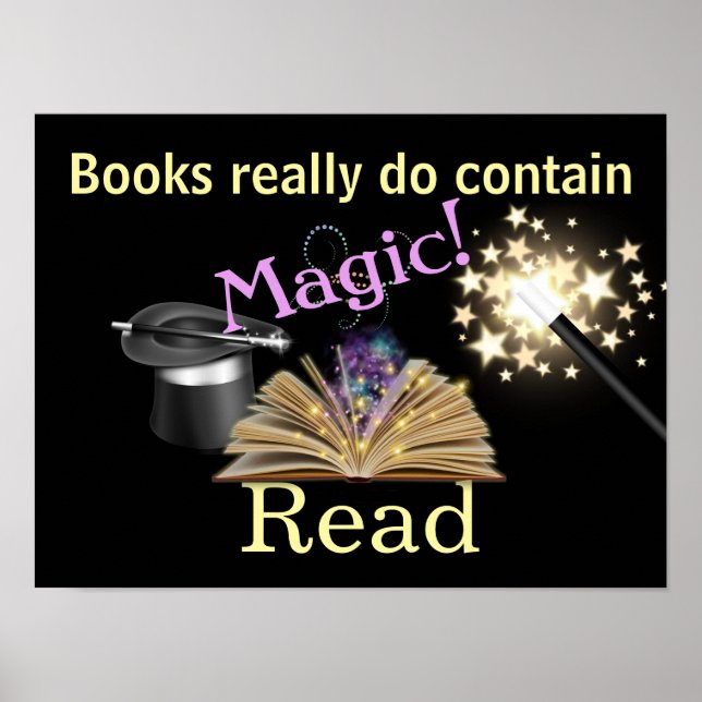 Magical Books Literatur Poster (Vorne)