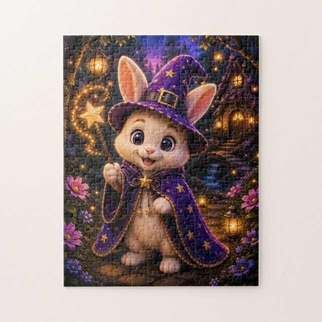 Magical Bunny Wizard Jigsaw Puzzle (Vertikal)