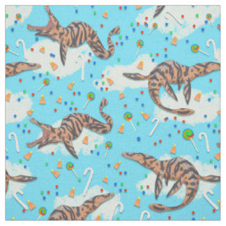 Magical Candy Crunch Prehistorisches Liopleurodon Stoff