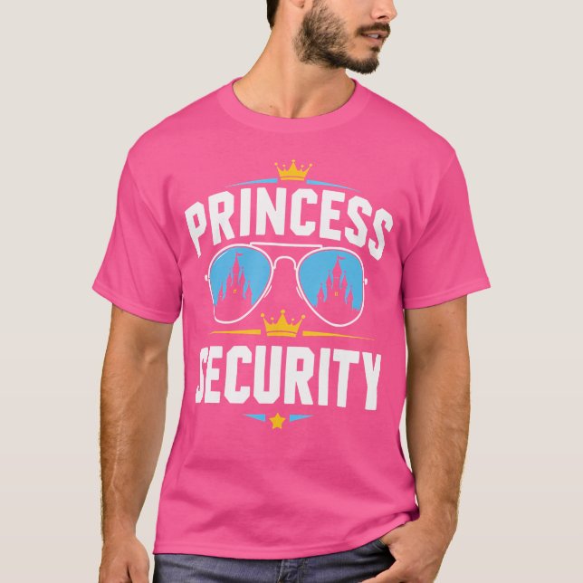 Magical Castle Sunglasses Princess Bodyguard Funny T-Shirt (Vorderseite)