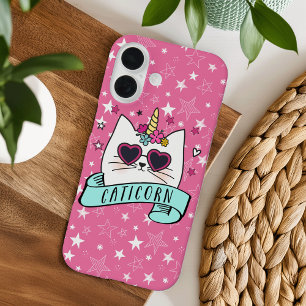 Magical Caticorn Kawaii Cat Unicorn iPhone 16 Hülle