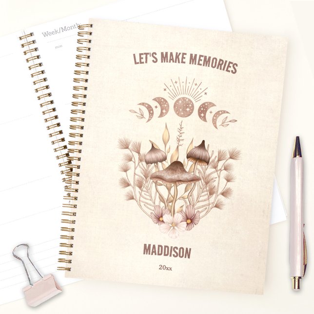 Magical Celestial Mushroom Fungi Moon Boho Planer (Magical Celestial Mushroom Fungi Moon Boho Planner)