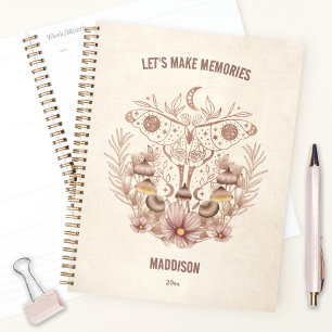 Magical Celestial Mushroom Moon Boho Planer