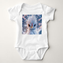 Magical Cherry Blossom Bird - Baby Bodysuit Strampler