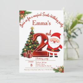 Magical Christmas Birthday Card for Girls Dankeskarte