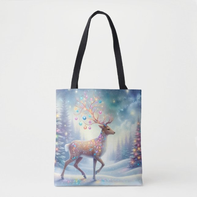 Magical Christmas Reindeer Tote (Vorderseite)