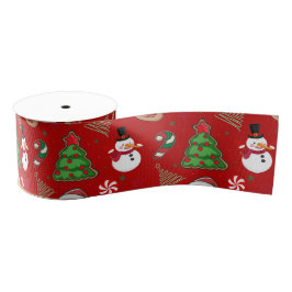 Magical Christmas – Santa, Reindeer & Snowflakes Ripsband