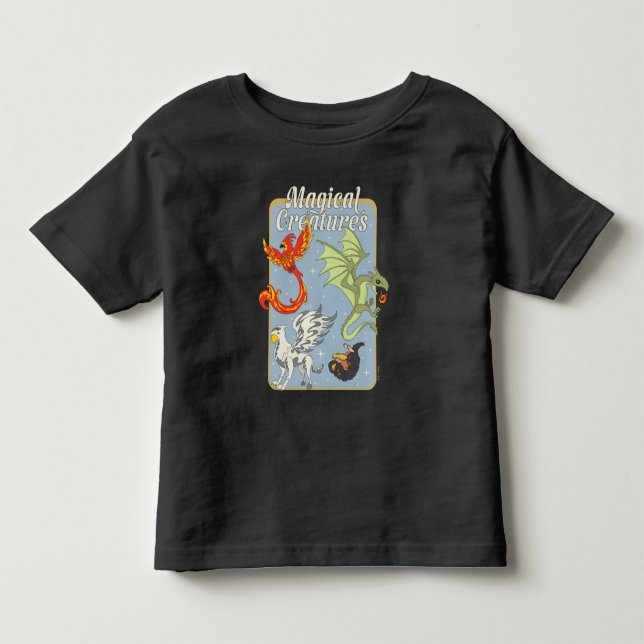 Magical Creatures Vintage Graphic Kleinkind T-shirt (Vorderseite)