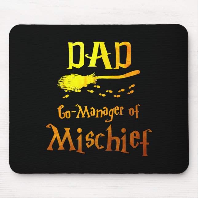 Magical Dad, Manager Of Mischief Birthday Family M Mousepad (Vorne)