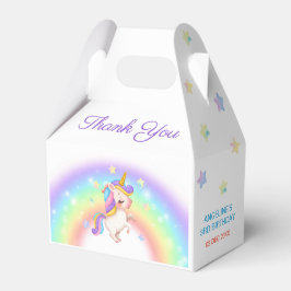 Magical Day Rainbow Stars Unicorn Birthday Geschenkschachtel