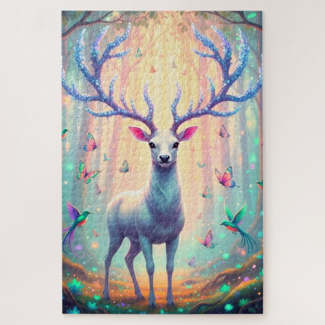 Magical Deer in Dreamy Forest Puzzle (Vertikal)