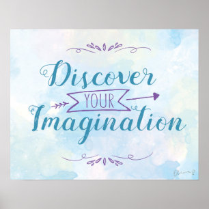 Magical Discover You Imagination Poster (Blau)