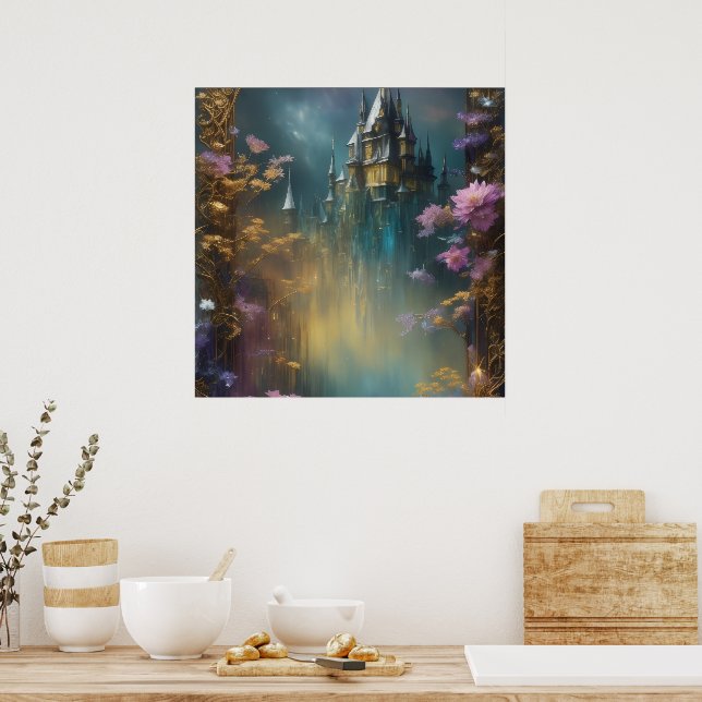 Magical Dreamland Artwork for Fantasy Lover Poster (Küche)