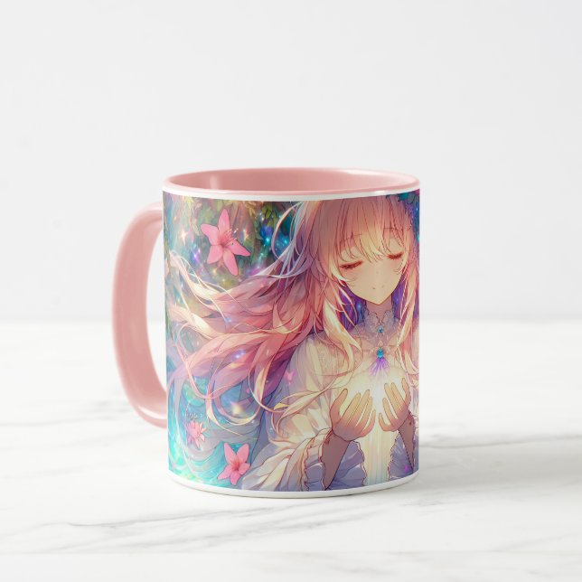 Magical Ethereal Anime Girl Tasse (Vorderseite Links)