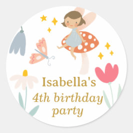 Magical Fairies Party Runder Aufkleber