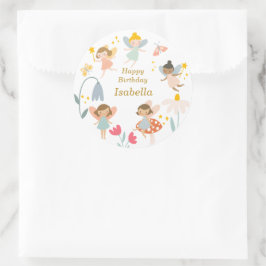 Magical Fairies Party Runder Aufkleber