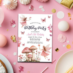 Magical Fairies Wonderland 8. Geburtstag Einladung