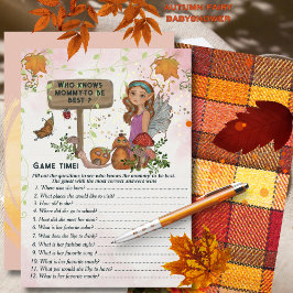 Magical Fairy Baby Shower Trivia Spiel Handgemalt Einladung