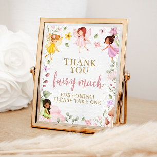 Magical Fairy Birthday Baby Shower bevorzugt Schil Poster