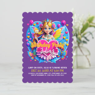 Magical Fairy Birthday Celebration Einladung