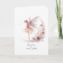 Magical Fairy Birthday Karte