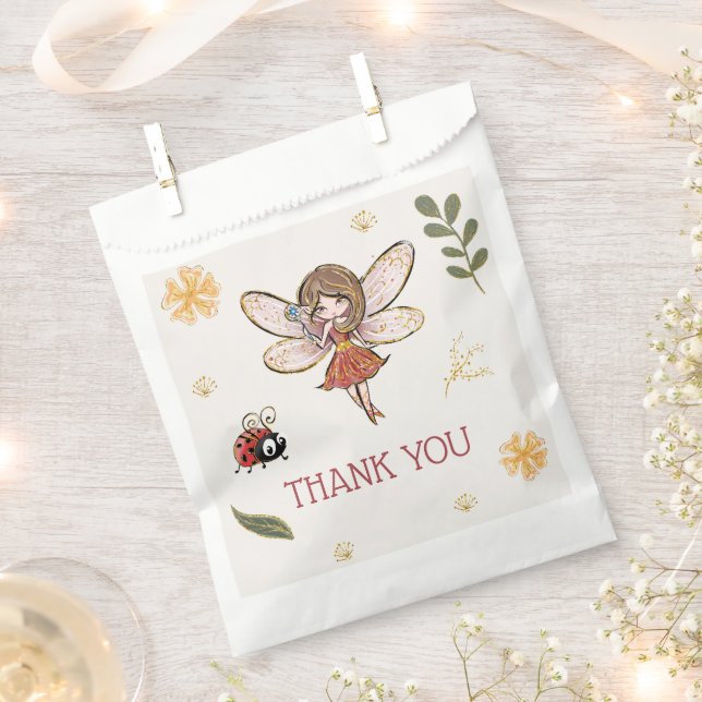 Magical Fairy Birthday Party Geschenktütchen (Ausgeschnitten)
