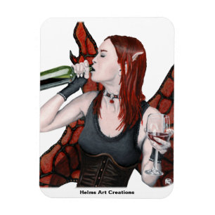 Magical Fairy Drinks Weinkultur und Erde Magnet