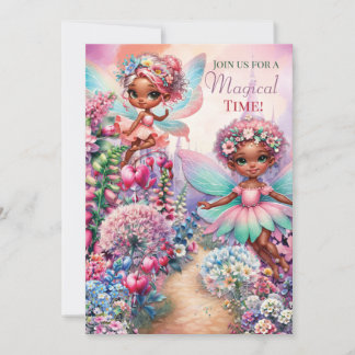 Magical Fairy First Birthday Party Einladung