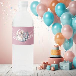 Magical Fairy First Girl Birthday Wasserflaschenetikett