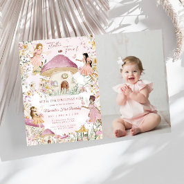 Magical Fairy Floral Garden Pixie Girls Geburtstag Einladung