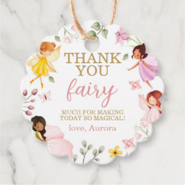Magical Fairy Floral Geburtstag Vielen Dank Geschenkanhänger